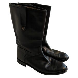 Gravati for Neiman Marcus Black Leather Short Boots 6